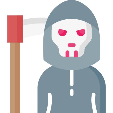 Basit vektör illüstrasyon ölüm meleği.