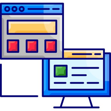 Basit vektör illüstrasyon işi ve finans kavramı 