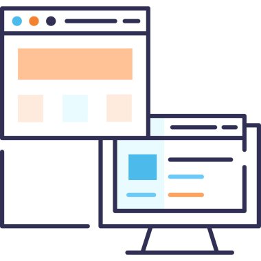 Basit vektör illüstrasyon işi ve finans kavramı 