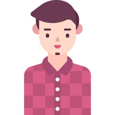 Basit vektör illüstrasyon adamı