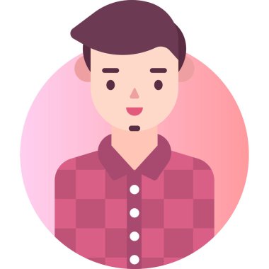 Basit vektör illüstrasyon adamı