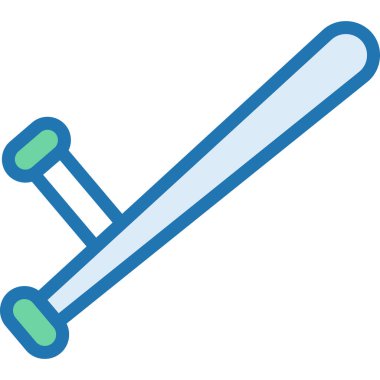 Basit vektör illüstrasyon batonu