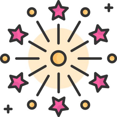 Basit vektör çizimi havai fişek