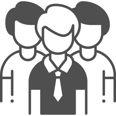 Basit vektör illüstrasyon grup lideri