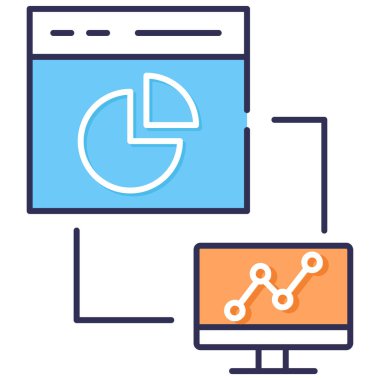 Basit vektör illüstrasyon işi ve finans kavramı 