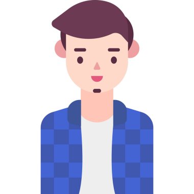 Basit vektör illüstrasyon adamı