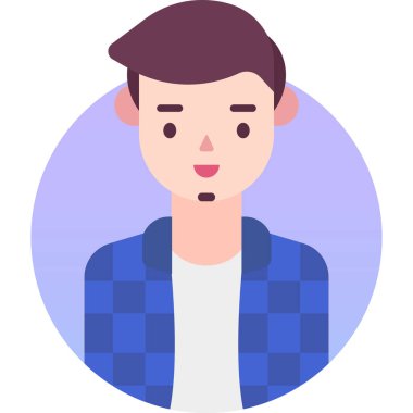 Basit vektör illüstrasyon adamı