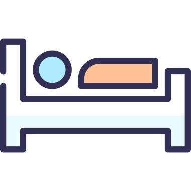 Basit vektör illüstrasyon hastanesi 