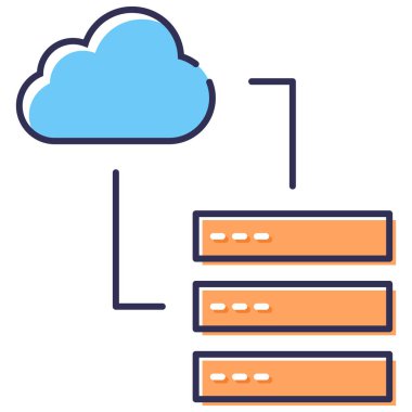 Basit vektör illüstrasyon veri kavramı