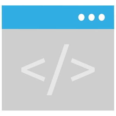 Basit vektör illüstrasyon web sitesi