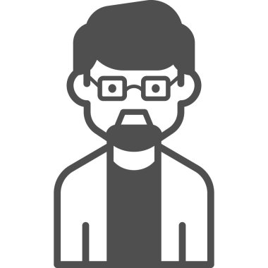 Basit vektör illüstrasyon adamı