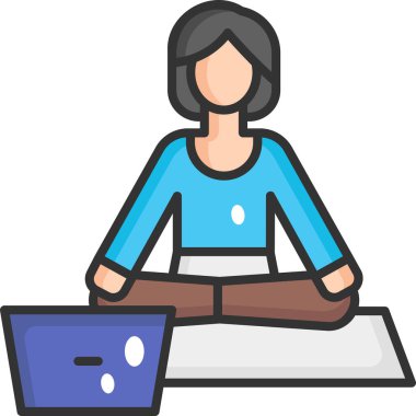 Basit vektör resimleme meditasyonu