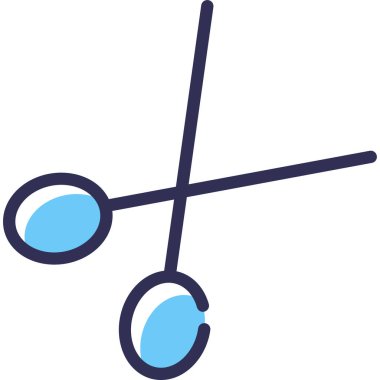 Basit vektör çizim makası