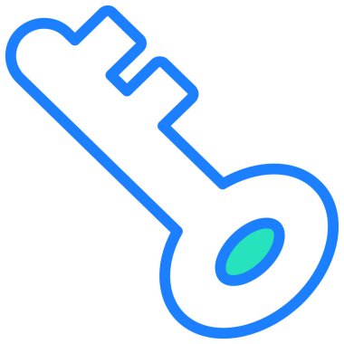 Basit vektör illüstrasyon anahtarı