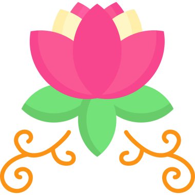 Basit vektör illüstrasyon lotusu 