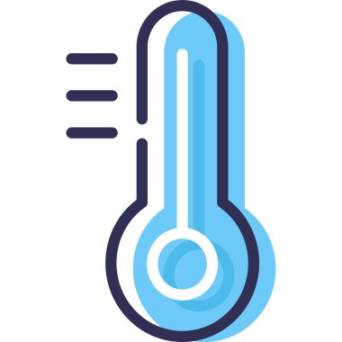 Basit vektör çizim termometresi