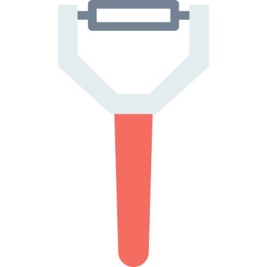 Basit vektör illüstrasyon sebze soyucu