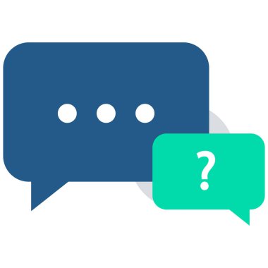 Kurye sohbet vektör illüstrasyonu 