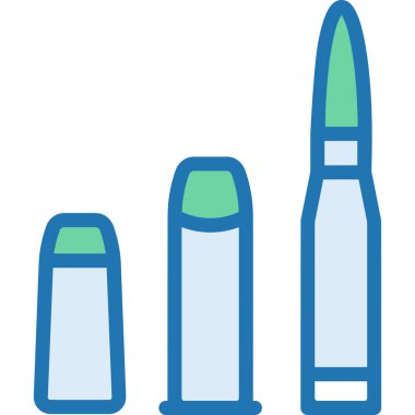 Basit vektör illüstrasyon kurşunları