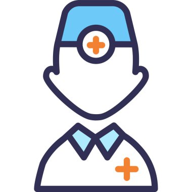 Basit vektör illüstrasyon doktoru