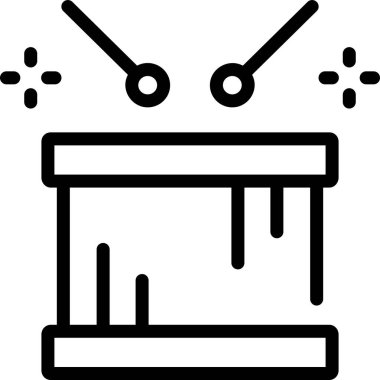 Basit vektör çizim davulları