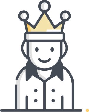 Basit vektör illüstrasyon adamı