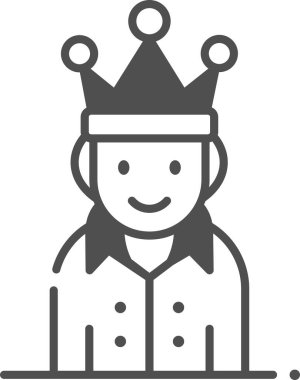 Basit vektör illüstrasyon adamı