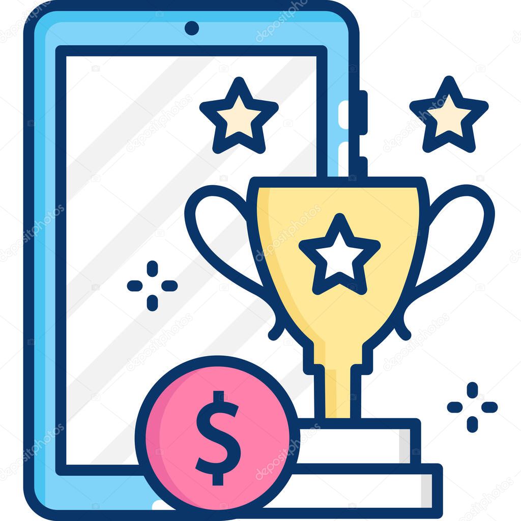 Simple vector illustration credits and rewards