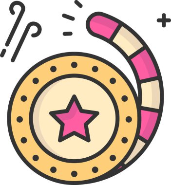 Basit vektör illüstrasyonu sangu chakram