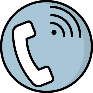 Basit vektör illüstrasyon çağrısı