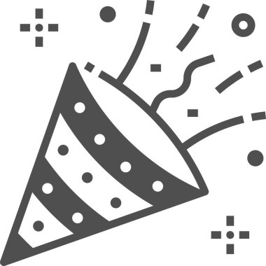 Basit vektör illüstrasyon kağıdı partisi