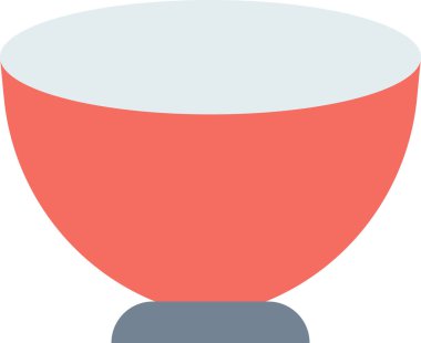 Basit vektör illüstrasyon kasesi