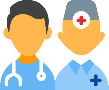 Basit vektör illüstrasyon doktoru