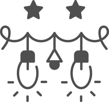 Basit vektör illüstrasyon ışığı