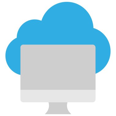 Basit vektör illüstrasyon bulutu