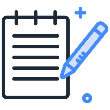 Basit vektör illüstrasyon kitabı