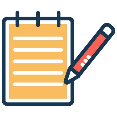 Basit vektör illüstrasyon kitabı