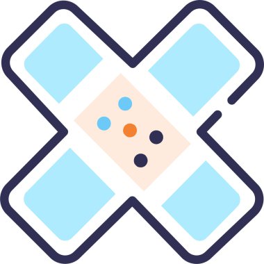 Basit vektör illüstrasyon bandajı