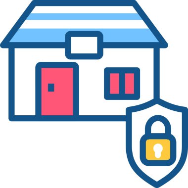 Basit vektör illüstrasyon güvenliği