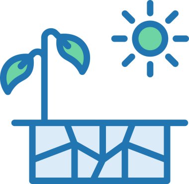 Basit vektör illüstrasyon toprağı