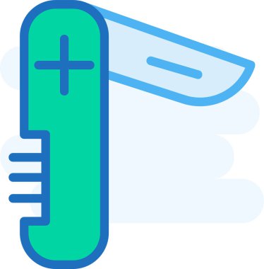 Basit vektör illüstrasyon bıçağı