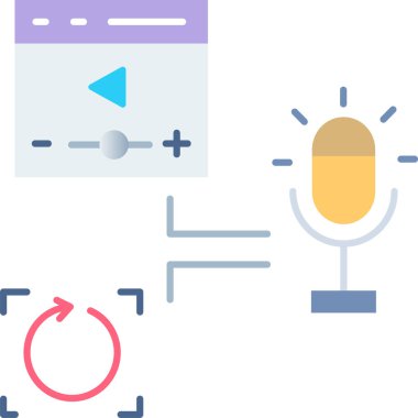 Basit vektör illüstrasyonu Yayın