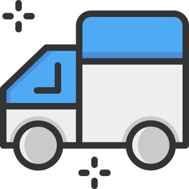 Basit vektör çizim kamyonu