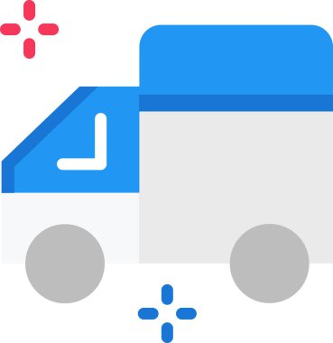 Basit vektör çizim kamyonu