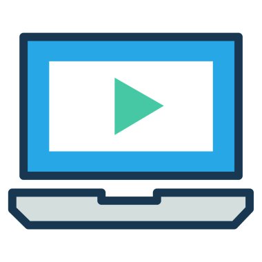 Basit vektör illüstrasyon video pazarlaması