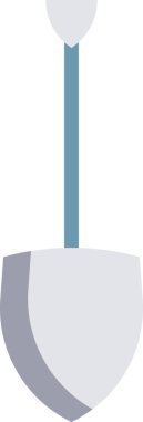 Basit vektör illüstrasyon küreği