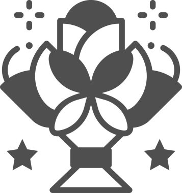 Basit vektör illüstrasyon buketi