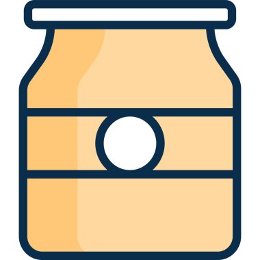 Basit vektör çizim turşu kavanozu