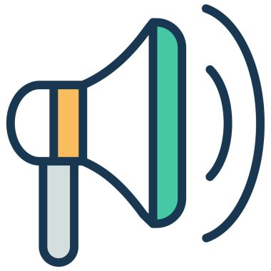 Basit vektör çizimi megafonu