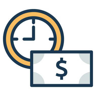 Basit vektör illüstrasyon parası